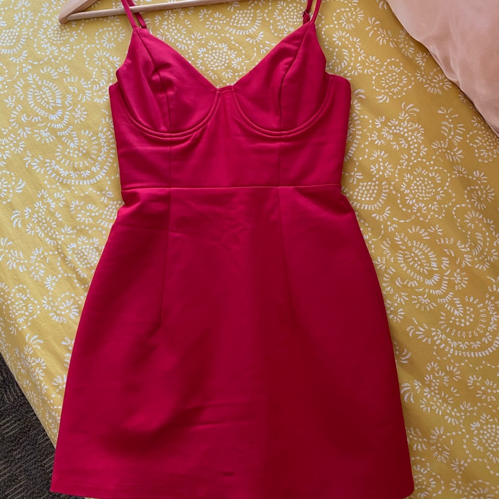 Princess Polly Novella Mini Red Dress